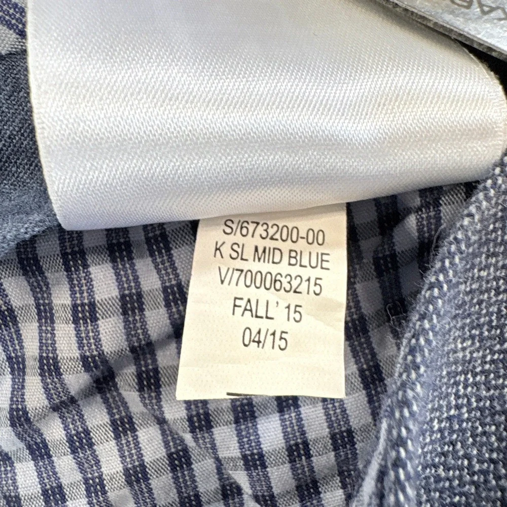 Banana Republic Kentfield Pant Mens 32x32 Mid Blue Cotton Straight Leg Trousers